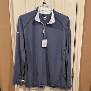 NWT - Men’s Puma Golf Tech 1/4 zip top with Long Sleeves. Sz XL